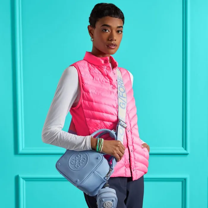 GFORE DOWN QUILTED TAFFETA TECH VEST Knockout Pink Women Outerwear