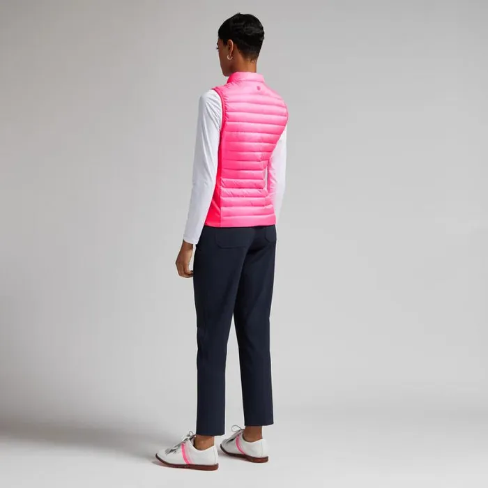 GFORE DOWN QUILTED TAFFETA TECH VEST Knockout Pink Women Outerwear