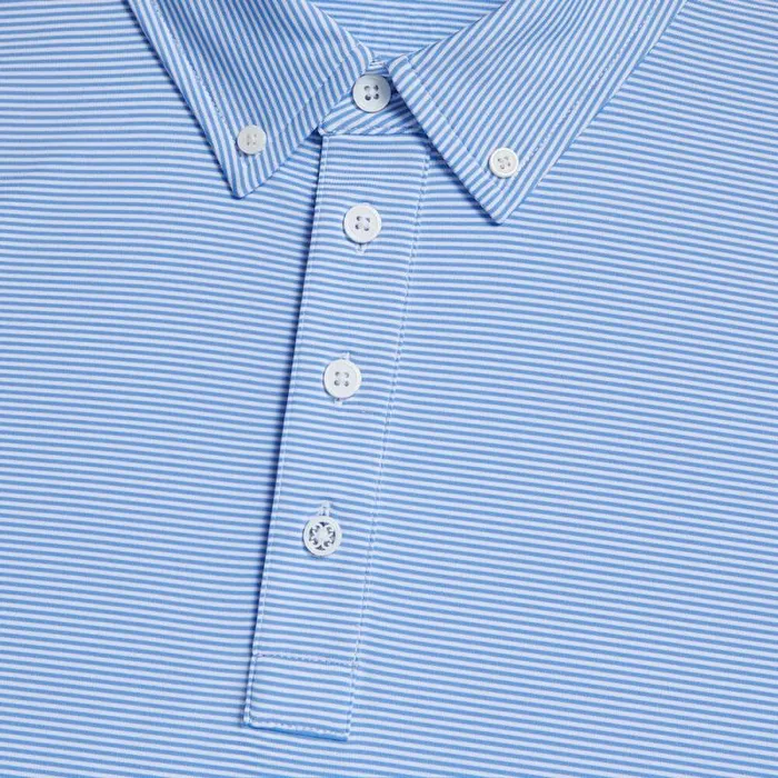 GFORE FEEDER STRIPE TECH JERSEY BUTTON DOWN COLLAR POLO Dawn Men Polos GFORE FEEDER STRIPE TECH JERSEY BUTTON DOWN COLLAR POLO Dawn Men Polos
