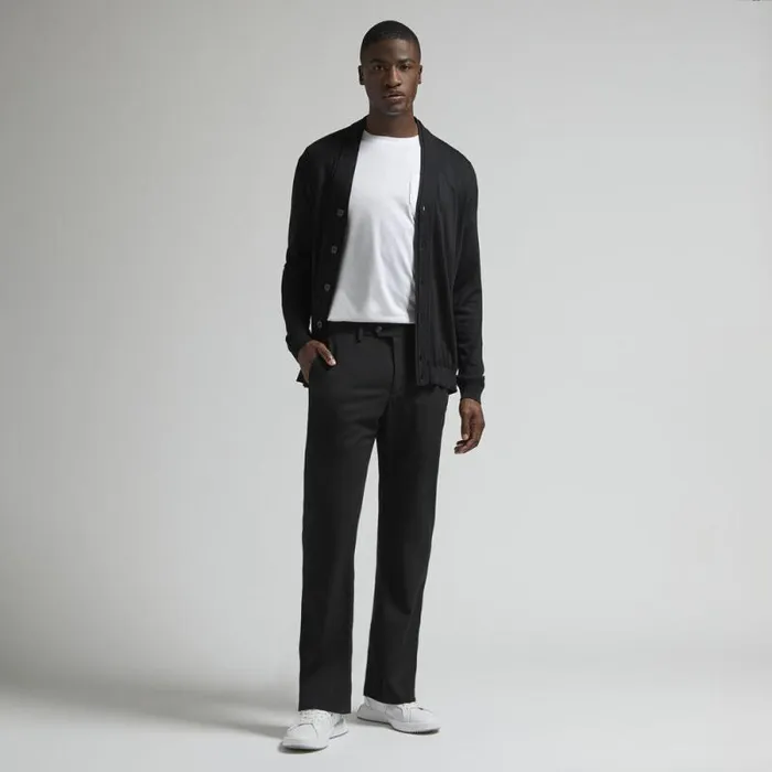 GFORE FINE MERINO WOOL CARDIGAN Onyx Men Ready To Wear GFORE FINE MERINO WOOL CARDIGAN Onyx Men Ready To Wear
