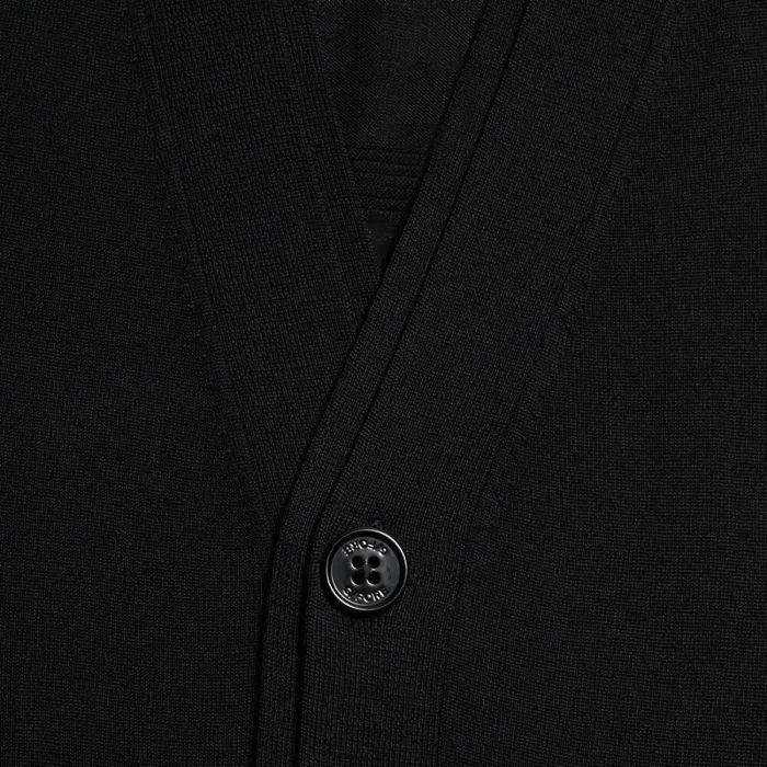 GFORE FINE MERINO WOOL CARDIGAN Onyx Men Ready To Wear GFORE FINE MERINO WOOL CARDIGAN Onyx Men Ready To Wear