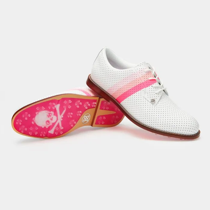 GFORE GALLIVANTER LEATHER LUXE SOLE KILTIE GOLF SHOE Snow Knockout Pink Women Golf Shoes GFORE GALLIVANTER LEATHER LUXE SOLE KILTIE GOLF SHOE Snow Knockout Pink Women Golf Shoes