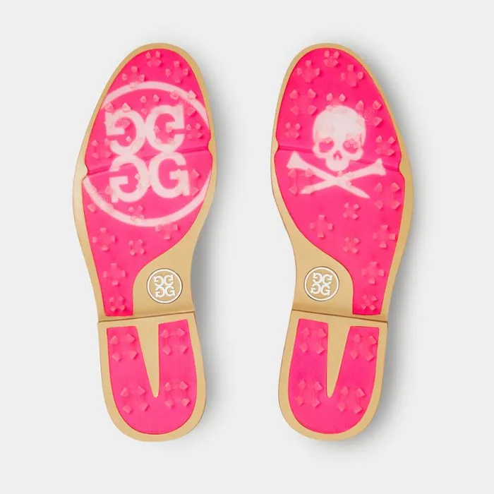 GFORE GALLIVANTER LEATHER LUXE SOLE KILTIE GOLF SHOE Snow Knockout Pink Women Golf Shoes GFORE GALLIVANTER LEATHER LUXE SOLE KILTIE GOLF SHOE Snow Knockout Pink Women Golf Shoes