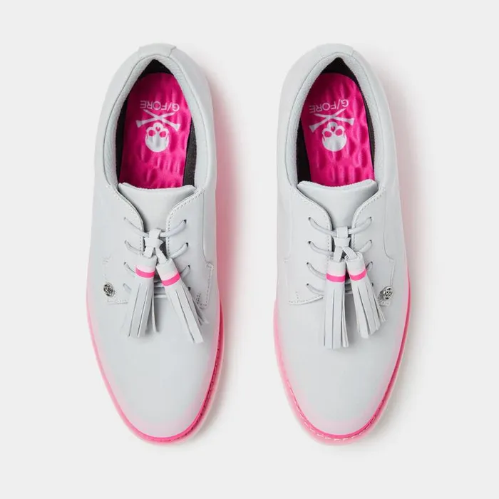 GFORE GALLIVANTER NUBUCK LEATHER TASSEL TUXEDO GOLF SHOE Nimbus Women Golf Shoes GFORE GALLIVANTER NUBUCK LEATHER TASSEL TUXEDO GOLF SHOE Nimbus Women Golf Shoes