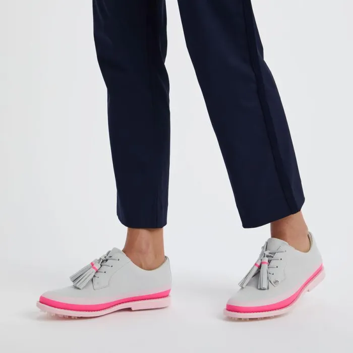 GFORE GALLIVANTER NUBUCK LEATHER TASSEL TUXEDO GOLF SHOE Nimbus Women Golf Shoes GFORE GALLIVANTER NUBUCK LEATHER TASSEL TUXEDO GOLF SHOE Nimbus Women Golf Shoes
