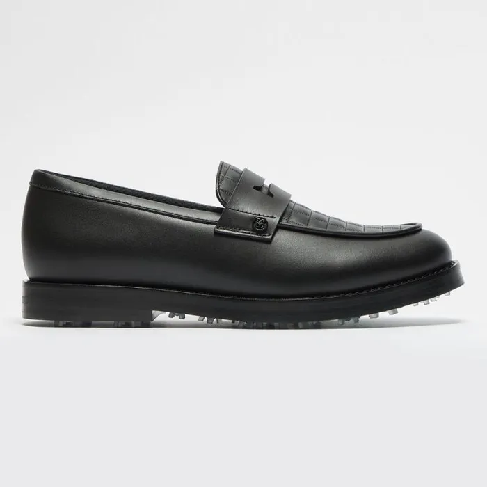 GFORE GALLIVANTER QUILTED LEATHER LUXE SOLE GOLF LOAFER Onyx Women Golf Shoes