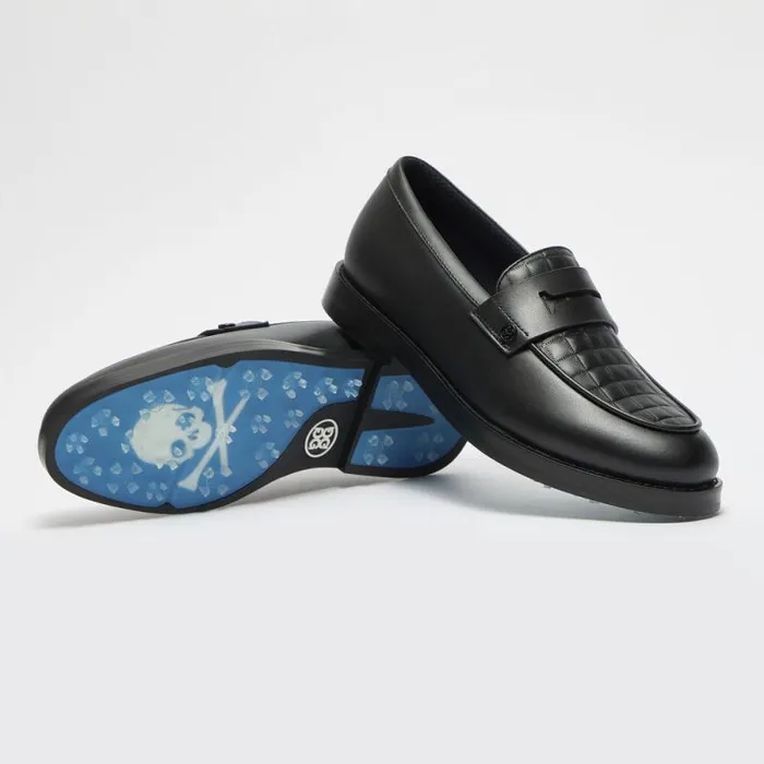 GFORE GALLIVANTER QUILTED LEATHER LUXE SOLE GOLF LOAFER Onyx Women Golf Shoes