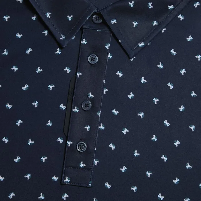 GFORE GEOMETRIC FLORAL TECH JERSEY POLO Twilight Men Polos GFORE GEOMETRIC FLORAL TECH JERSEY POLO Twilight Men Polos
