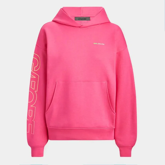 GFORE GOLFER FRENCH TERRY OVERSIZED HOODIE Knockout Pink Women Hoodies and Tees GFORE GOLFER FRENCH TERRY OVERSIZED HOODIE Knockout Pink Women Hoodies and Tees