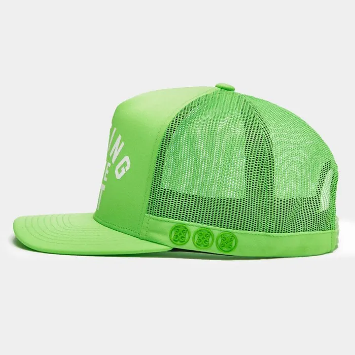 GFORE GOLFING IS THE SHT INTERLOCK KNIT TRUCKER HAT Gecko MenWomen Hats