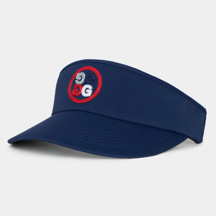 GFORE GRADIENT CIRCLE G039S STRETCH TWILL VISOR Twilight MenWomen Hats
