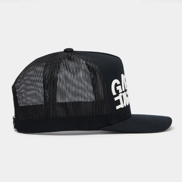 GFORE J4 COTTON TWILL TALL TRUCKER HAT Onyx Men Hats GFORE J4 COTTON TWILL TALL TRUCKER HAT Onyx Men Hats