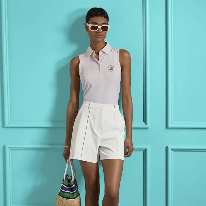 GFORE LTD RELEASE 2025 US OPEN SILKY TECH NYLON SLEEVELESS POLO Blush Women Polos and Shirts GFORE LTD RELEASE 2025 US OPEN SILKY TECH NYLON SLEEVELESS POLO Blush Women Polos and Shirts