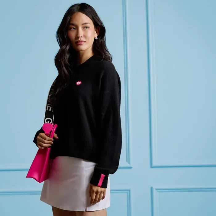 GFORE LTD RELEASE MOTHER GOLFER CASHMERE SWEATER Onyx Women Sweaters GFORE LTD RELEASE MOTHER GOLFER CASHMERE SWEATER Onyx Women Sweaters