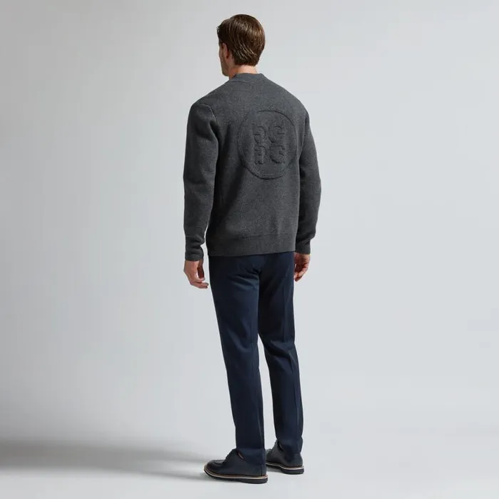 GFORE MERINO WOOL CASHMERE BLEND CARDI G SWEATER Charcoal Heather Grey Men Sweaters GFORE MERINO WOOL CASHMERE BLEND CARDI G SWEATER Charcoal Heather Grey Men Sweaters