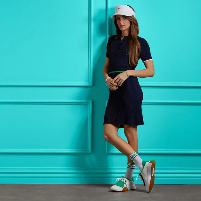 GFORE MERINO WOOL SWEATER POLO DRESS Twilight Women Skorts and Dresses GFORE MERINO WOOL SWEATER POLO DRESS Twilight Women Skorts and Dresses