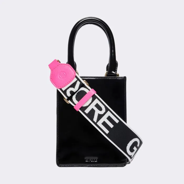 GFORE Metal Tees Box Calf Leather Mini Tote Onyx Women Handbags and Luggage GFORE Metal Tees Box Calf Leather Mini Tote Onyx Women Handbags and Luggage