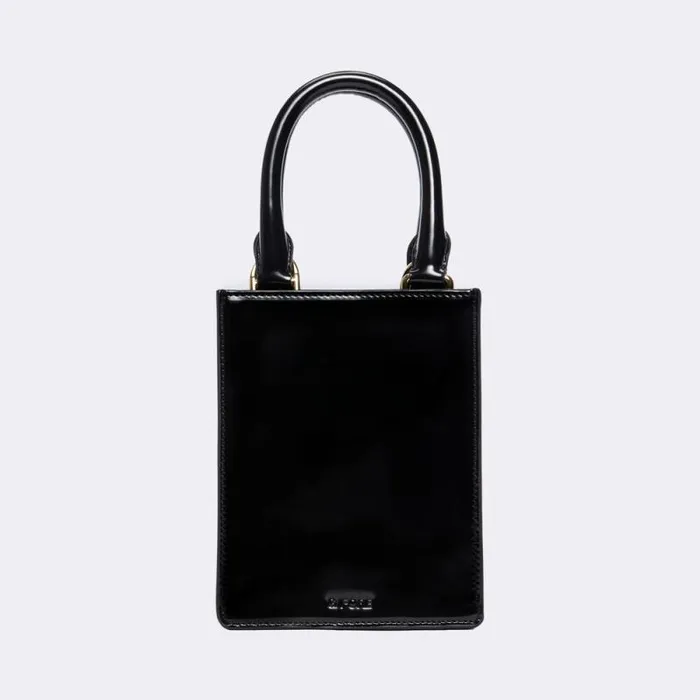 GFORE Metal Tees Box Calf Leather Mini Tote Onyx Women Handbags and Luggage GFORE Metal Tees Box Calf Leather Mini Tote Onyx Women Handbags and Luggage