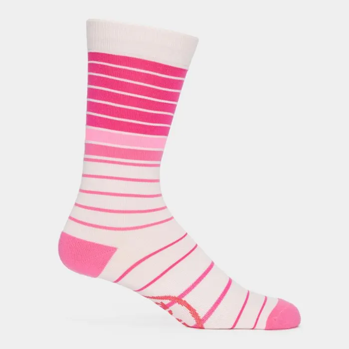 GFORE MIXED STRIPE COMPRESSION CREW SOCK Blush Men Socks