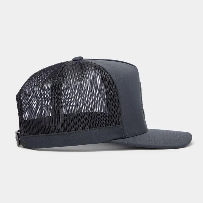 GFORE MONOCHROME SKULL and TEES INTERLOCK KNIT TALL TRUCKER HAT Charcoal Men Hats GFORE MONOCHROME SKULL and TEES INTERLOCK KNIT TALL TRUCKER HAT Charcoal Men Hats