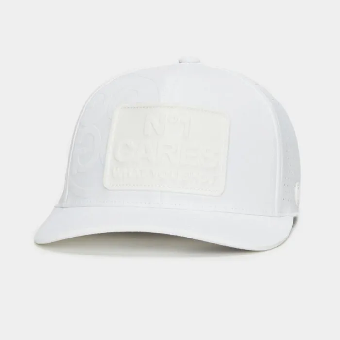 GFORE NO1 CARES PERFORATED FEATHERWEIGHT TECH SNAPBACK HAT Snow MenWomen Hats GFORE NO1 CARES PERFORATED FEATHERWEIGHT TECH SNAPBACK HAT Snow MenWomen Hats