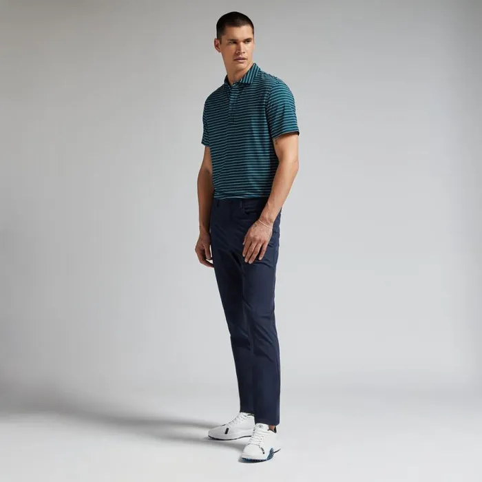 GFORE PENCIL STRIPE TECH JERSEY POLO Deep Sea Men Polos GFORE PENCIL STRIPE TECH JERSEY POLO Deep Sea Men Polos