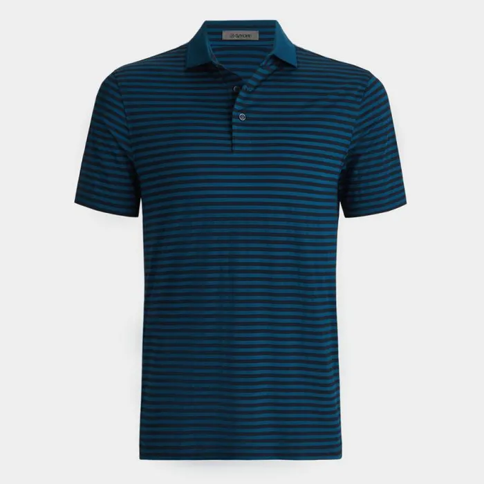 GFORE PERFORATED STRIPE TECH JERSEY POLO Twilight Men Polos