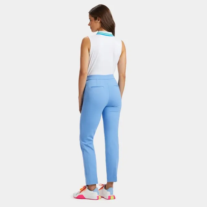 GFORE PLEATED COLLAR SILKY TECH NYLON SLEEVELESS POLO Snow Women Polos and Shirts GFORE PLEATED COLLAR SILKY TECH NYLON SLEEVELESS POLO Snow Women Polos and Shirts