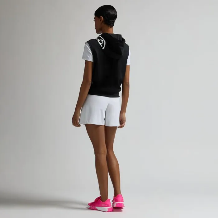 GFORE PRAY FOR BIRDIES DOUBLE KNIT BRUSHED BACK CROPPED SLEEVELESS HOODIE Onyx Women Hoodies and Tees GFORE PRAY FOR BIRDIES DOUBLE KNIT BRUSHED BACK CROPPED SLEEVELESS HOODIE Onyx Women Hoodies and Tees