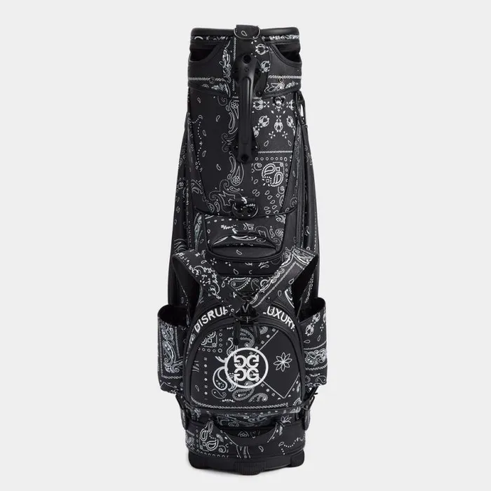GFORE SAFFIANO BANDANA PRINT TOUR GOLF BAG Onyx MenWomen Golf Bags