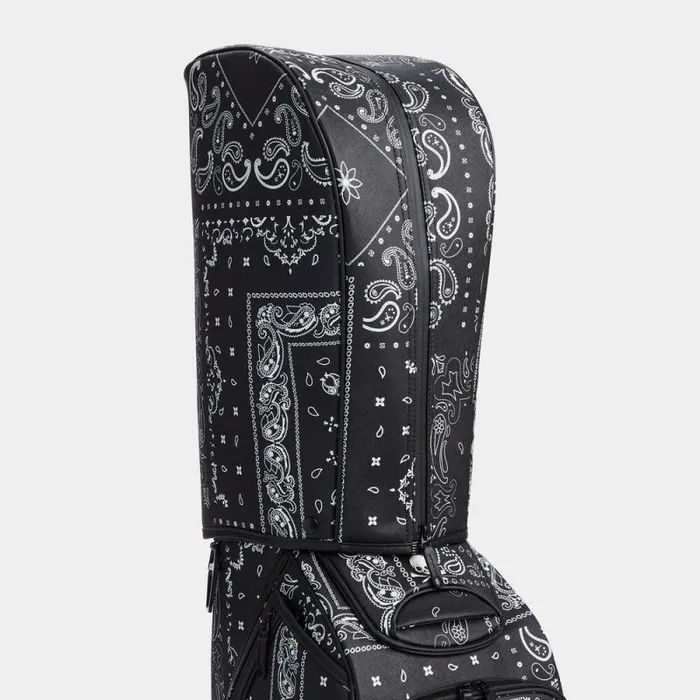 GFORE SAFFIANO BANDANA PRINT TOUR GOLF BAG Onyx MenWomen Golf Bags GFORE SAFFIANO BANDANA PRINT TOUR GOLF BAG Onyx MenWomen Golf Bags
