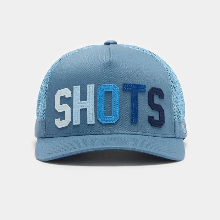 GFORE SHOTS COTTON TWILL TRUCKER HAT Slate Men Hats GFORE SHOTS COTTON TWILL TRUCKER HAT Slate Men Hats
