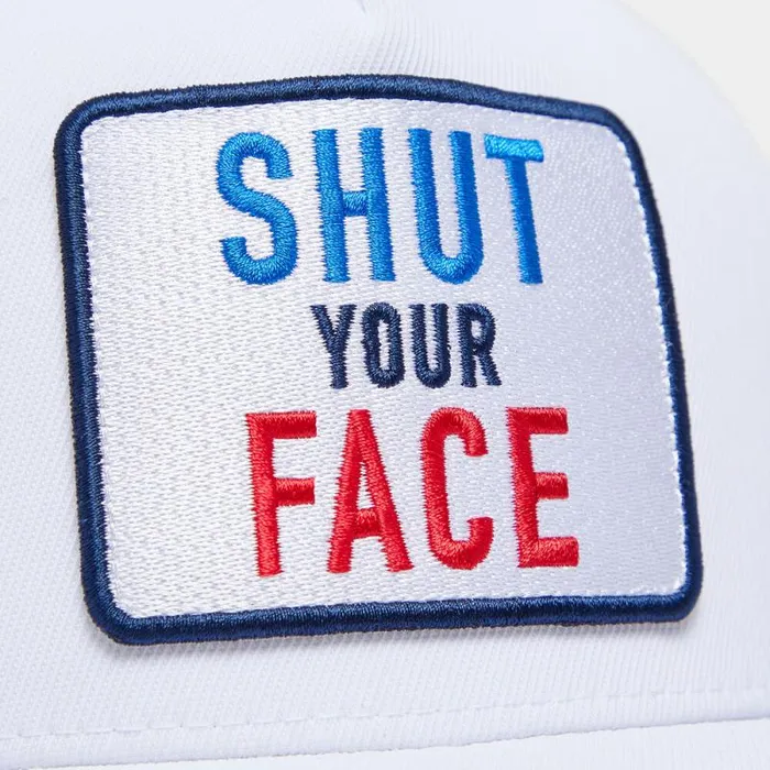 GFORE SHUT YOUR FACE STRETCH TWILL SNAPBACK HAT Snow MenWomen Hats GFORE SHUT YOUR FACE STRETCH TWILL SNAPBACK HAT Snow MenWomen Hats