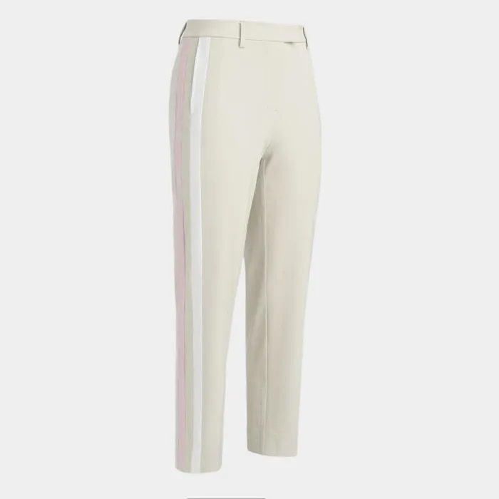 GFORE SIDE STRIPE STRETCH TECH TWILL MID RISE STRAIGHT LEG TROUSER Stone Women Pants and Shorts GFORE SIDE STRIPE STRETCH TECH TWILL MID RISE STRAIGHT LEG TROUSER Stone Women Pants and Shorts