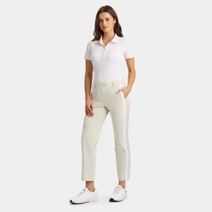 GFORE SIDE STRIPE STRETCH TECH TWILL MID RISE STRAIGHT LEG TROUSER Stone Women Pants and Shorts GFORE SIDE STRIPE STRETCH TECH TWILL MID RISE STRAIGHT LEG TROUSER Stone Women Pants and Shorts