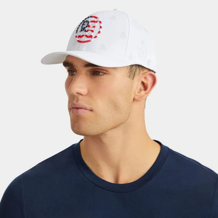 GFORE SKULLS and STRIPES STRETCH TWILL SNAPBACK HAT Snow Men Hats GFORE SKULLS and STRIPES STRETCH TWILL SNAPBACK HAT Snow Men Hats