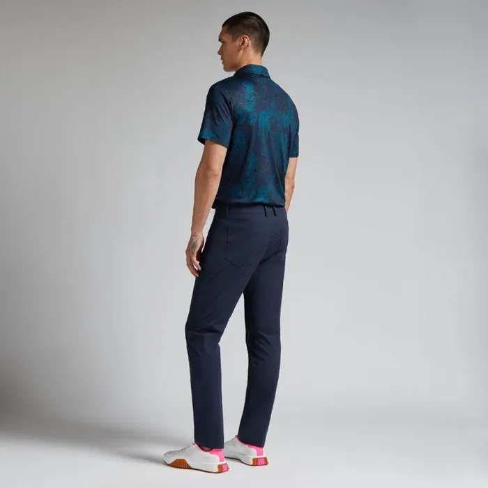 GFORE STAMPED FLORAL TECH JERSEY POLO Twilight Men Polos GFORE STAMPED FLORAL TECH JERSEY POLO Twilight Men Polos