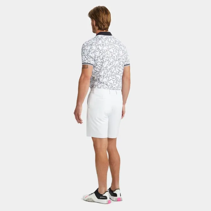 GFORE STAR DUST TECH JERSEY MODERN SPREAD COLLAR BANDED SLEEVE POLO Snow Men Polos GFORE STAR DUST TECH JERSEY MODERN SPREAD COLLAR BANDED SLEEVE POLO Snow Men Polos