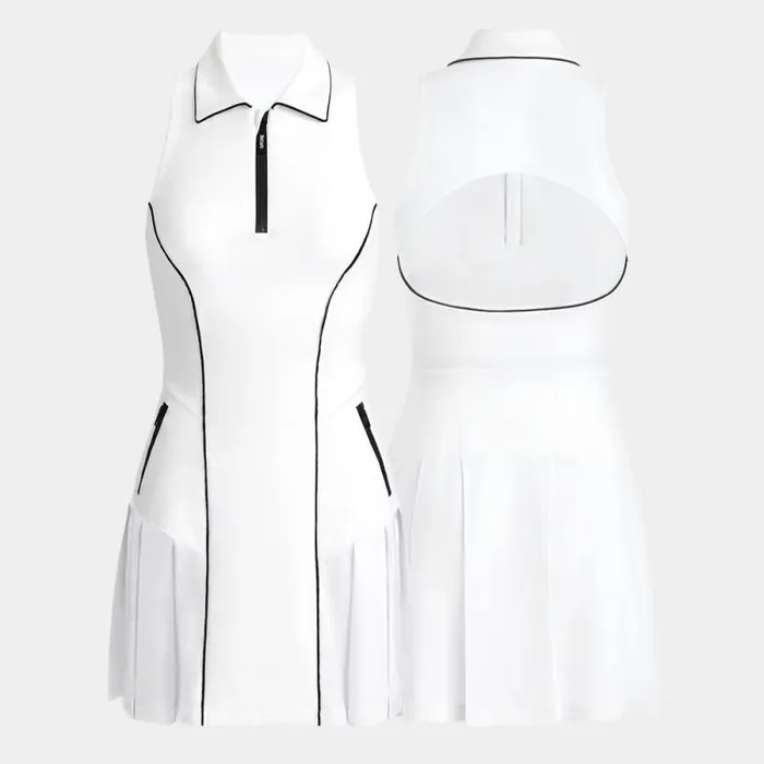 GFORE STRETCH HYBRID OPS PLEATED DRESS Snow Women Skorts and Dresses