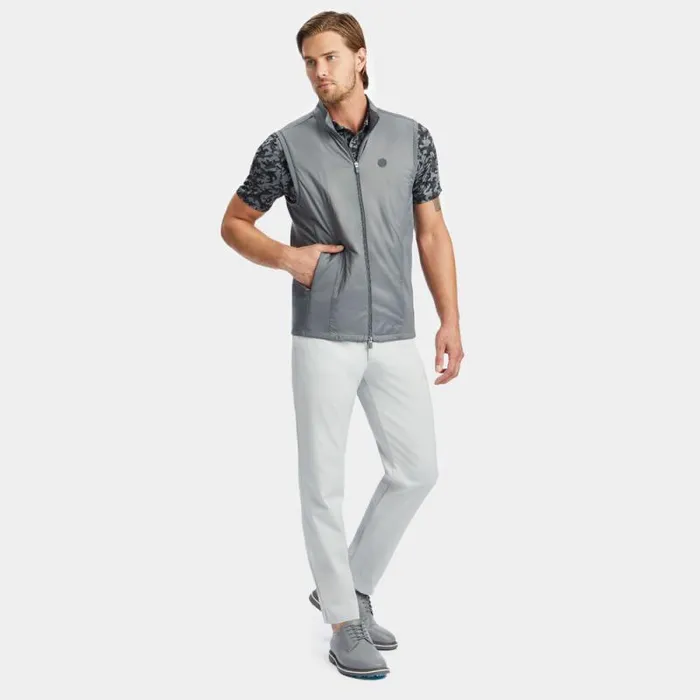GFORE STRETCH TECH INTERLOCK PERFORMER VEST Charcoal Men Outerwear GFORE STRETCH TECH INTERLOCK PERFORMER VEST Charcoal Men Outerwear