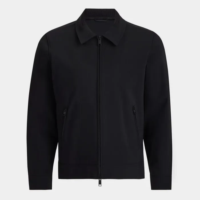 GFORE STRETCH WARP KNIT MODERN TRUCKER JACKET Onyx Men Outerwear GFORE STRETCH WARP KNIT MODERN TRUCKER JACKET Onyx Men Outerwear
