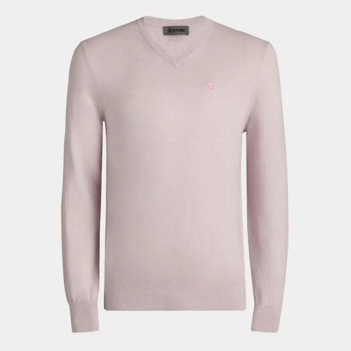 GFORE VERSE V NECK CASHMERE SWEATER Lilac MenWomen Sweaters GFORE VERSE V NECK CASHMERE SWEATER Lilac MenWomen Sweaters