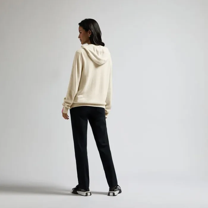 GFORE WASHABLE CASHMERE HOODED SWEATER Chalk White MenWomen Sweaters GFORE WASHABLE CASHMERE HOODED SWEATER Chalk White MenWomen Sweaters