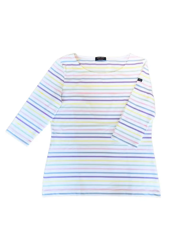 Garde Cote Multi Multicolor Nautical Striped Sport Top With Uv Protection Whitelilac Women Saint James Breton Striped Shirts Garde Cote Multi Multicolor Nautical Striped Sport Top With Uv Protection Whitelilac Women Saint James Breton Striped Shirts