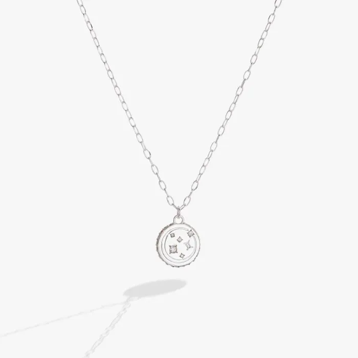 Gemini Zodiac Precious Necklace Sterling Silver Women Alex And Ani Necklaces