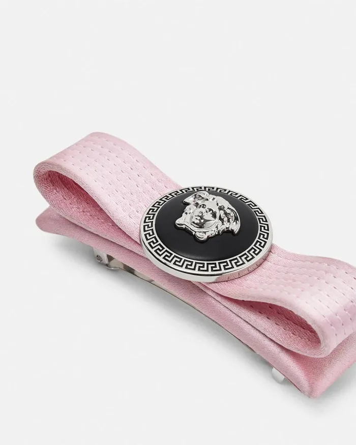 Gianni Ribbon Hair Clip Light Pink Women Versace Hair Accessories
