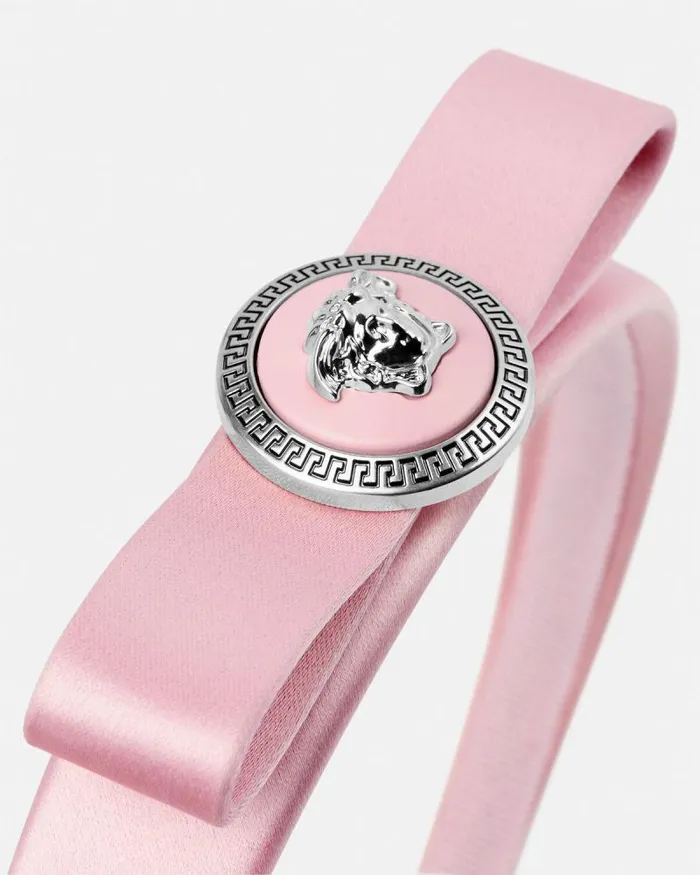 Gianni Ribbon Headband Pink Women Versace Hair Accessories