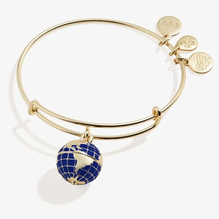 Globe Charm Bangle Bracelet Silver Women Alex And Ani Iconic Alex And Ani Globe Charm Bangle Bracelet Silver Women Alex And Ani Iconic Alex And Ani