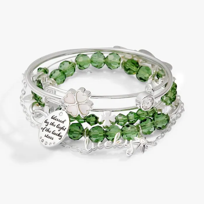 Good Luck Set Of 5 Silver Women Alex And Ani Jewelry Sets