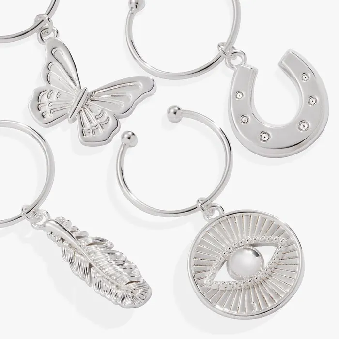 Good Vibes Wine Glass Charm Set Of 4 Silver Women Alex And Ani Jewelry Sets Good Vibes Wine Glass Charm Set Of 4 Silver Women Alex And Ani Jewelry Sets